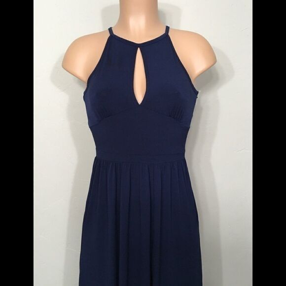 New. Michael Kors split navy maxi dress. Petite - Picture 7 of 16